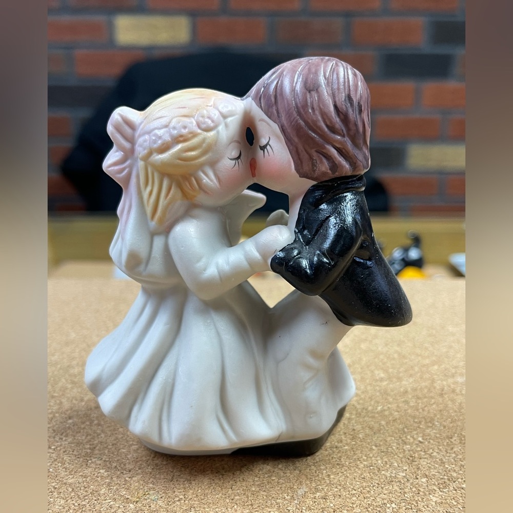 Vintage groom and bride
